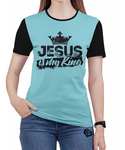 Camiseta Jesus Bíblia Gospel Evangélica Feminina Roupas Est2