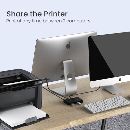 Comutador Usb Dois Computadores Compartilham 2 Em 4 Saídas