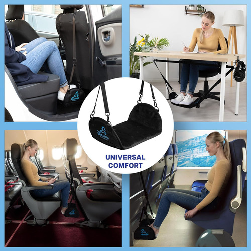 Reposapiés Para Avión | Hamaca De Pies Para Viajes En Avión