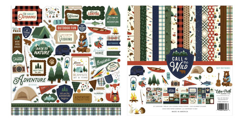 Park Coleccion Papel: Kit Call Of The Wild 12 X 12  + Hoja