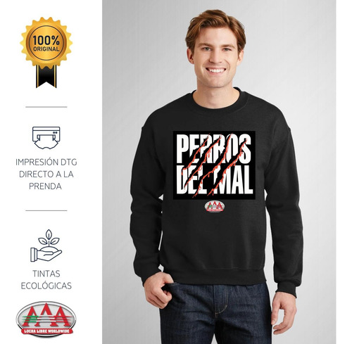 Sudadera Para Hombre Lucha Libre Aaa Perros Del Mal