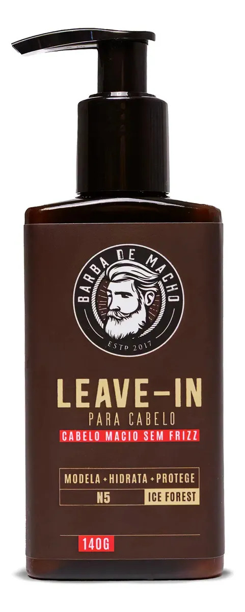 Creme Cabelo Masculino Termico Antifrizz Barba De Macho 140g