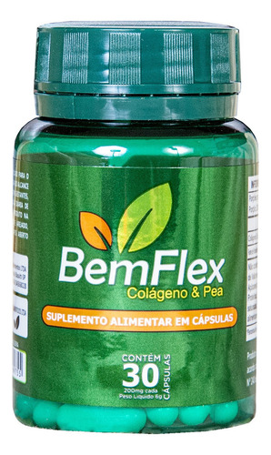 3 Potes Bemflex - Colageno Tipo 2 & Pea | 90 Cápsulas Sem Sabor