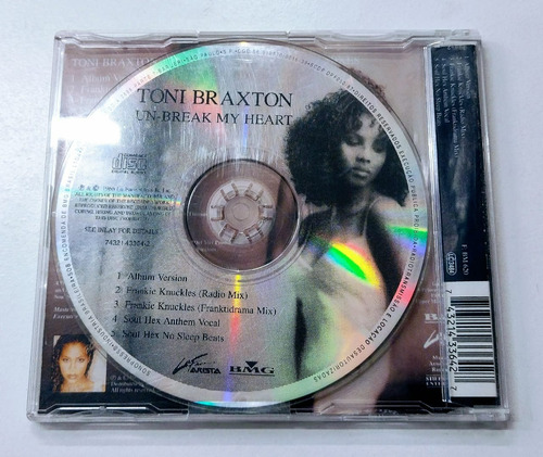 Cd Single Toni Braxton Un Break My Heart The Mixes (Usado)