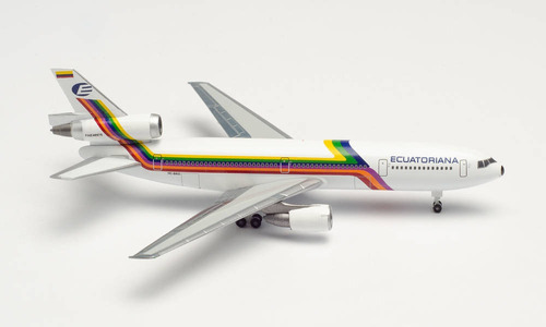 Avión Herpa 1:500 Dc-10 Ecuatoriana De Aviación (he534819)