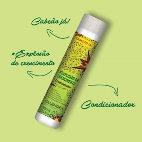 Imagen 2 de 7 de Acondicionador Explosao De Crescimento X 300 Ml Gllendex