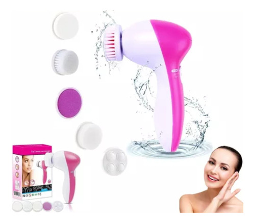 Escova Massageadora Derma Spa Aparelho Limpeza Facial 5x1