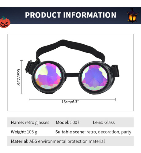 Gafas Steampunk (rc) Para Cosplay, Estilo Gótico Punk