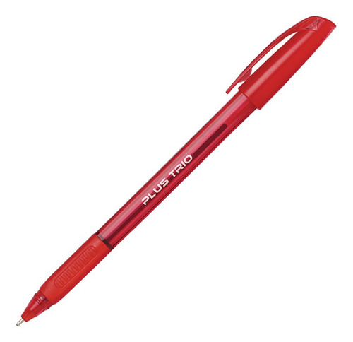 Bolígrafo Lapicera Tinta Gel Roja Trazo 1mm. Caja X 50