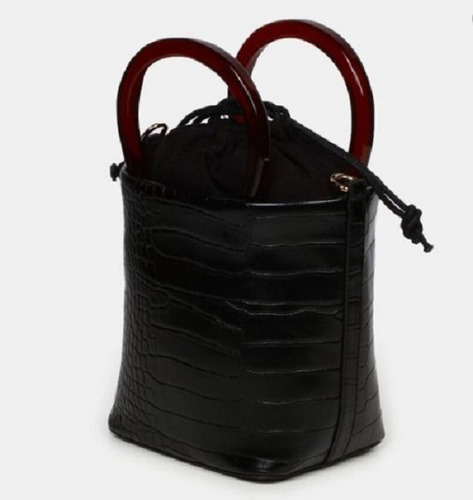 Imagen 3 de 4 de Bolsa Crossbody Mca.mango Simipiel Y Morral Asas Tipo Carey