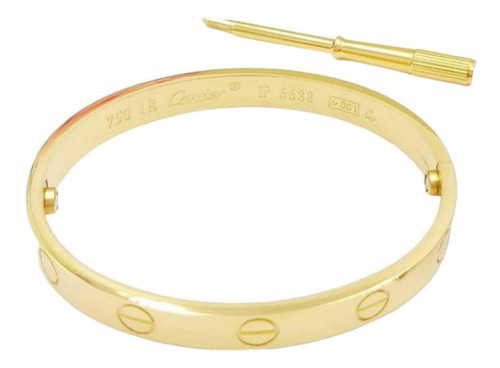 Brazalete O Pulsera Con Tornillo Love De Acero Inoxidable