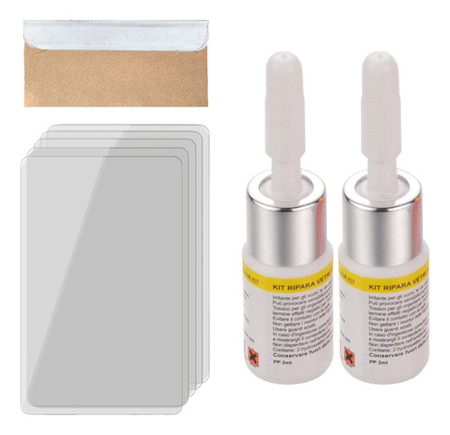 2x Kit De Reparación De Grietas De Parabrisas De Automóvil