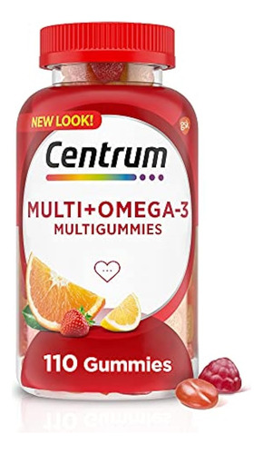 Centrum Multigummies Omega 3 Gummy Multivitamin For Adults, 