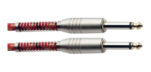 Imagen 2 de 5 de Cable Stagg Sgc6vt Tela Plug - Plug 6 Mts Instrumento