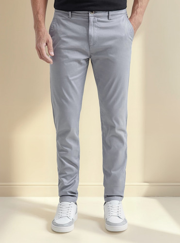 Pantalón Straight Fit Chevignon 639f000 Gris Foca