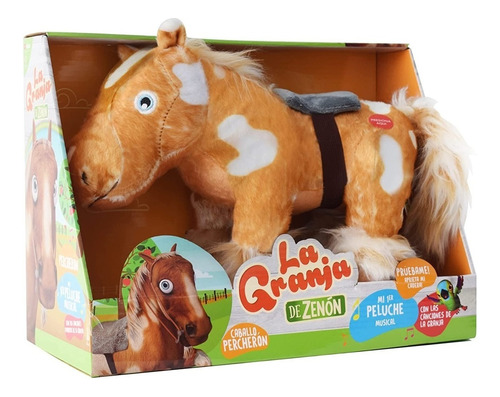 Peluche Percheron La Granja De Zenon Sonido    