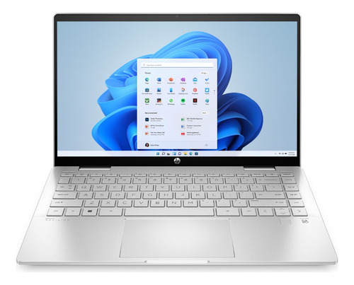 Notebook Hp 14-ek0010la Táctil Natural Silver 8gb De Ram 512 Natural Silver