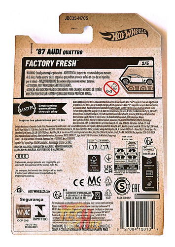 87 Audi Quattro Sth Super Treasure Hunt Hot Wheels Verde
