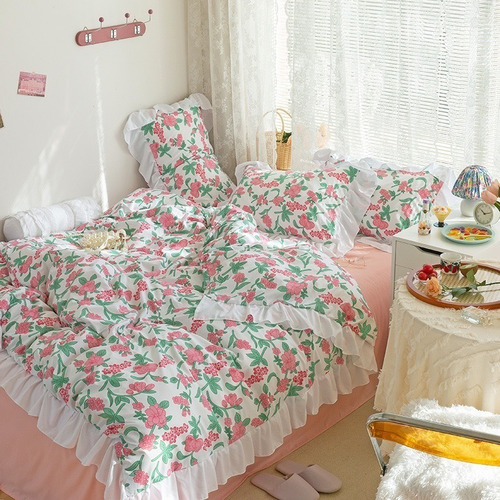 Juego Sabanas Ropa De Cama+funda De Plumon 1.5plazas Hsjjhb9