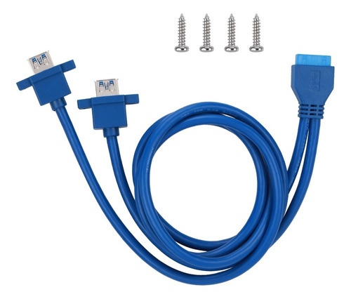 Usb3.0 19pin To 2af Cable De Montaje En Panel De Placa Base