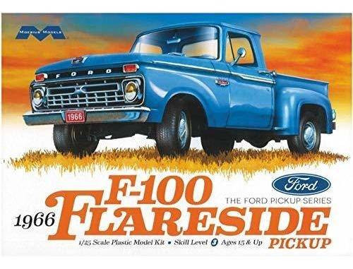 Moebius 1966 Ford F-100 Flareside Pickup Kit Modelo 1:25: # 