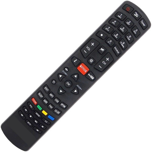 Controle Para Tv Led 3d Philco Com Tecla Netflix Rc3100l03