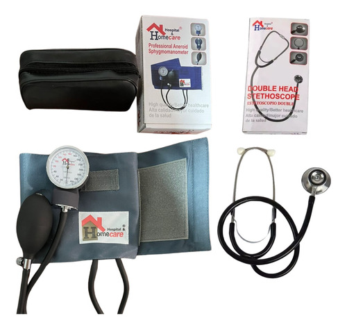 Tensiometro Manual Kit Completo Con Estetoscopio Certificado