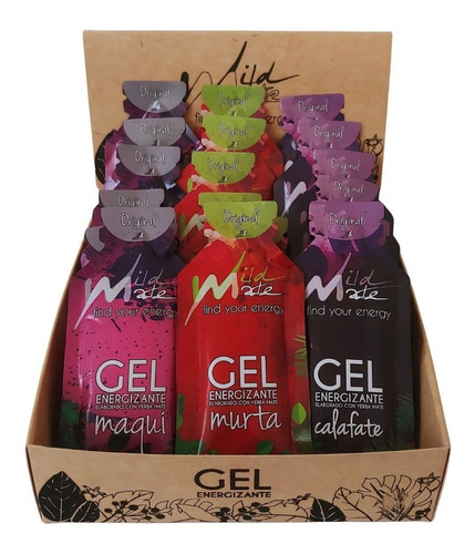 Caja De 48 Geles Energéticos Wildmate Original Gel