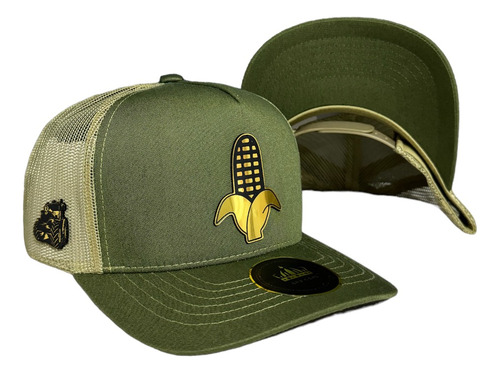 Gorra Placa Gold Tractor Maíz  Agrónomo Premium