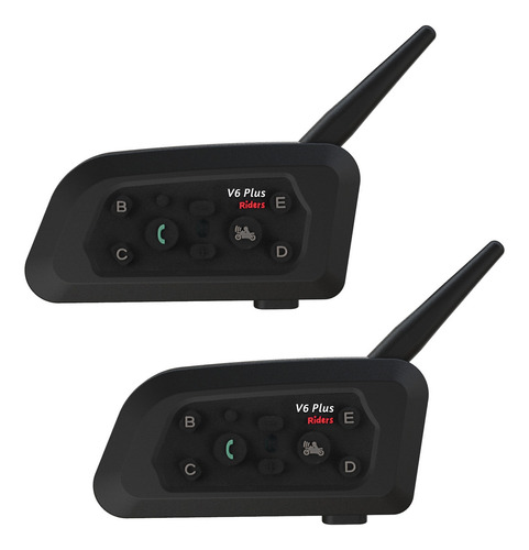 2pcs Teleheer V6 Pro Moto Casco Intercom Walkie-talkie