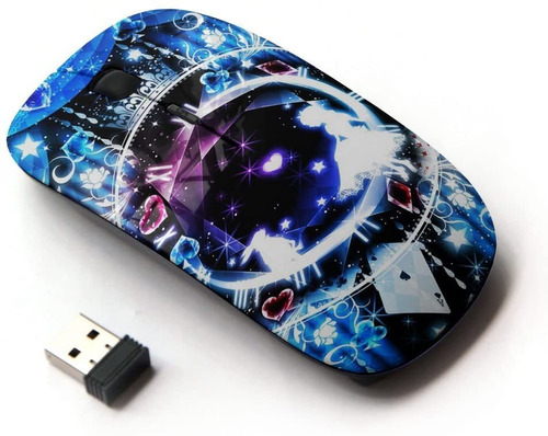 Koolmouse  Raton Inalambrico Optico 2.4 G   Azul Tarjeta