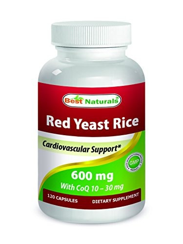 Levadura Roja De Arroz Con Coq10 600 Mgbest Naturals- 120