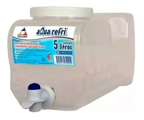Dispensador De Agua 5 Litros Con Llave Aqua Refri