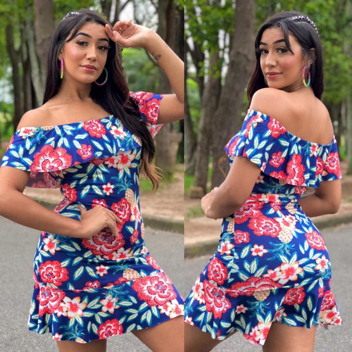 Imagem 3 de 6 de Vestido Feminino Kit 3 Modelo Variado Alça Mullet Ciganinha