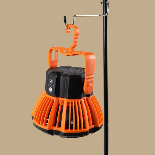 Ventilador De Camping Recargable Portátil Con Luz Led