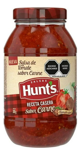 2 Pza Salsa De Tomate Hunts Receta Casera Sabor Carne 380 G