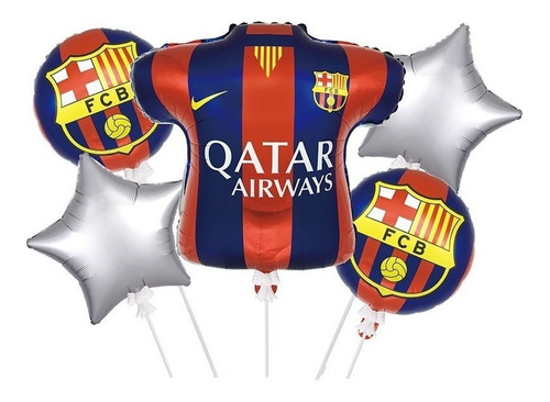 Decoración De Globos De Aluminio Con Camiseta De Fútbol