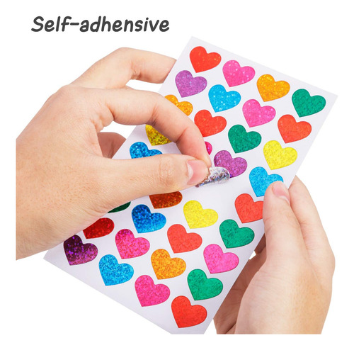 1200 Pegatinas Con Forma De Corazon De San Valentin Para ...