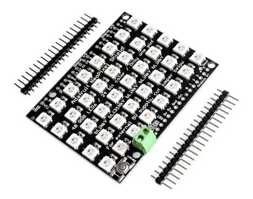 comprar Matriz Led Rgb 8x5 Colores Ws2812 24bits Shield 40 Leds