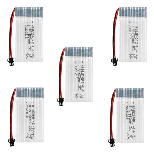 Ooosure 5 Unids 3.7v 650mah 25c 852540 Baterias De Litio Rec