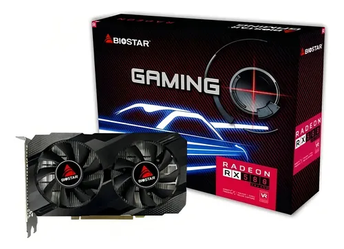 Placa De Vídeo Biostar Amd Radeon Rx 580 8gb Gddr5 256 Bit Gamer