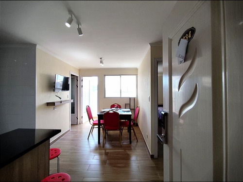 Arriendo Departamento Amoblado 2 Dorm. Metro Ula/alameda