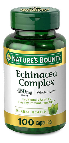 Echinacea Complex 450 Mg Natures Bounty 100 Cap
