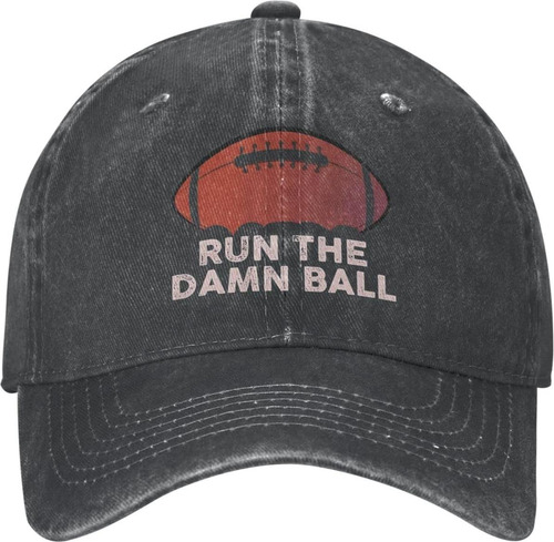 Gorra Fútbol Run The Damn Ball Hat Hombres Sombrero Papá Con