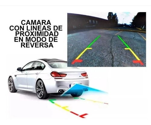Camara De Reversa Con 8 Leds Vurva Rca Universal Contra Agua