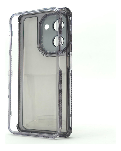 Funda 3 En 1 Para Redmi A5 Case Protector 360 Carcasa Rudo Rainbow Dream - Negro Redmi A5