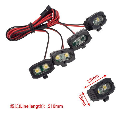 Foco Led Rc Car Para 1/10 Rc Crawler Trx4 Trx6 A