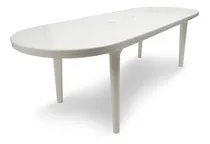 Comprar Oferta Mesa Oval Extensible Reforzada Blanca Patas Desmontab
