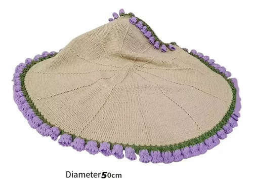 De Manta Con Forma De Ramo De Rosas Tejida A Mano, 50 Cm
