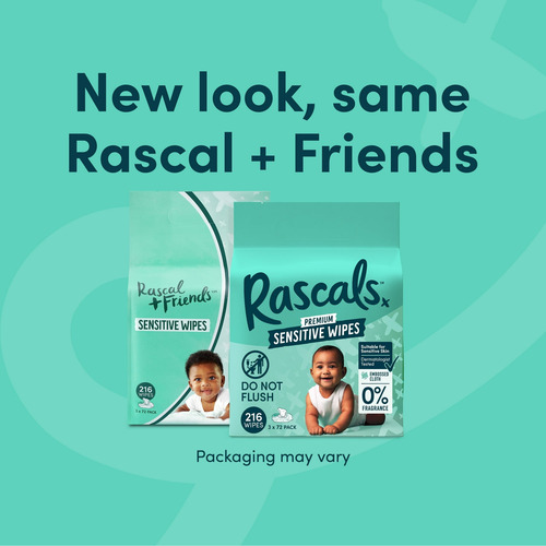 216 Toallitas Húmedas Rascal Premium Hipoalergénicas